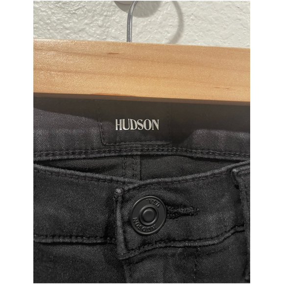 HUDSON Krista Low Rise Skinny Ankle Black Jeans - Picture 4 of 7